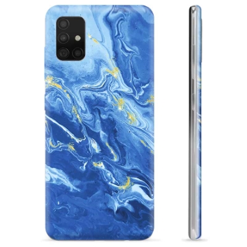 Samsung Galaxy A51 TPU-hoesje - Kleurrijk Marmer