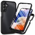 Samsung Galaxy A05s 360 Bescherming Hoesje - Zwart / Doorzichtig