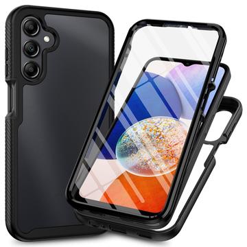 Samsung Galaxy A05s 360 Bescherming Hoesje - Zwart / Doorzichtig