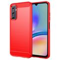 Samsung Galaxy A05s Geborsteld TPU Hoesje - Koolstofvezel