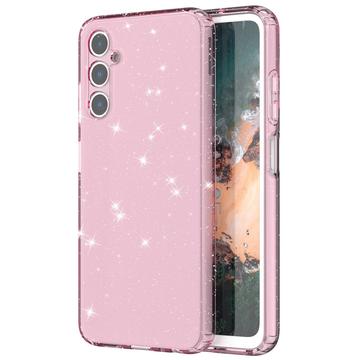 Samsung Galaxy A05s Stylish Glitter Series TPU Hoesje - Doorzichtig Roze