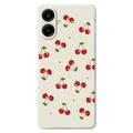 Samsung Galaxy A07 4G Kersenpatroon TPU hoesje - Beige