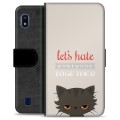 Samsung Galaxy A10 Premium Portemonnee Hoesje - Angry Cat