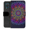 Samsung Galaxy A12 Premium Portemonnee Hoesje - Kleurrijke Mandala