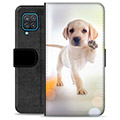 Samsung Galaxy A12 Premium Portemonnee Hoesje - Hond