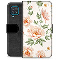 Samsung Galaxy A12 Premium Wallet Hoesje - Bloemen