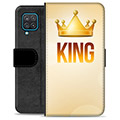 Samsung Galaxy A12 Premium Portemonnee Hoesje - King