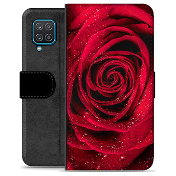 Samsung Galaxy A12 Premium Wallet Hoesje - Roze
