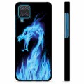 Samsung Galaxy A12 Beschermhoes - Blue Fire Dragon