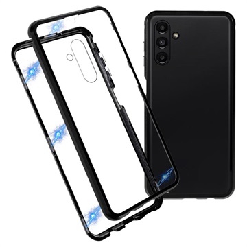 Samsung Galaxy A13 5G Magnetisch Cover met Gehard Glas - Zwart