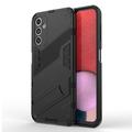 Samsung Galaxy A14/A14 5G Armor Serie Hybride Hoesje met Statief - Zwart