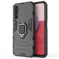 Samsung Galaxy A14/A14 5G Hybride Hoesje met Ring Houder - Zwart