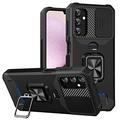 Samsung Galaxy A14/A14 5G Rotary Ring Hybrid Case with Camera Shield