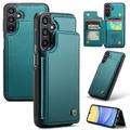 Samsung Galaxy A15 Caseme C22 Hoesje RFID-kaart portemonnee - Groen