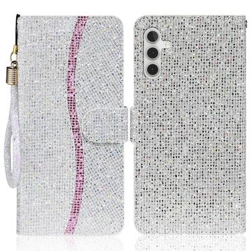 Samsung Galaxy A15 Stijlvol Glitter Portemonnee Hoesje