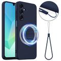Samsung Galaxy A17 Liquid Siliconen Hoesje - MagSafe Compatibel - Donkerblauw