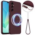 Samsung Galaxy A17 Liquid Siliconen Hoesje - MagSafe Compatibel - Wijnrood