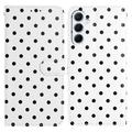 Samsung Galaxy A17/A26 Polka Dot-patroon Portemonnee Hoesje - Wit