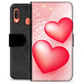 Samsung Galaxy A20e Premium Wallet Hoesje - Love