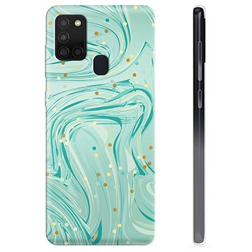 Samsung Galaxy A21s TPU Hoesje - Groen Mint