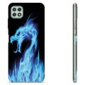 Samsung Galaxy A22 5G TPU-hoesje - Blue Fire Dragon