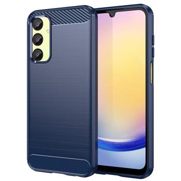 Samsung Galaxy A25 Geborsteld TPU Hoesje - Koolstofvezel