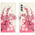 Samsung Galaxy A26 Style Series Portemonnee Hoesje - Roze Bloemen