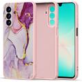 Samsung Galaxy A26 Tech-Protect Icon Siliconen Hoesje - Marmer