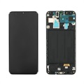 Samsung Galaxy A30 Voorzijde Cover & LCD Display GH82-19725A - Zwart