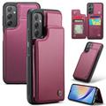 Samsung Galaxy A34 5G Caseme C22 Hoesje RFID-kaart portemonnee - Rood