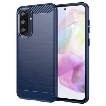 Samsung Galaxy A36/A56 Geborsteld TPU Hoesje - Koolstofvezel