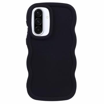 Samsung Galaxy A36/A56 Candy Color Wavy TPU hoesje - Zwart