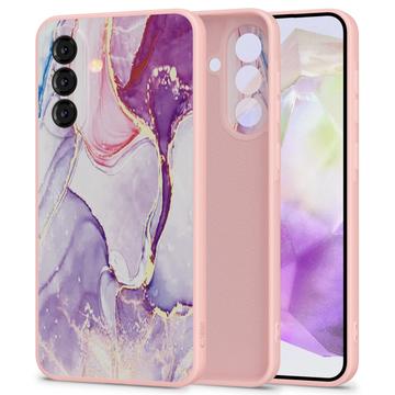Samsung Galaxy A36 Tech-Protect Icon Siliconen Hoesje - Marmer