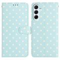 Samsung Galaxy A37 Portemonneehoes met Stippenpatroon - Blauw