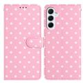 Samsung Galaxy A37 Portemonneehoes met Stippenpatroon - Roze
