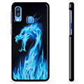 Samsung Galaxy A40 Beschermhoes - Blue Fire Dragon