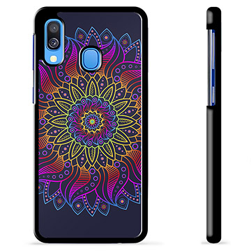 Samsung Galaxy A40 Beschermhoes - Kleurrijke Mandala