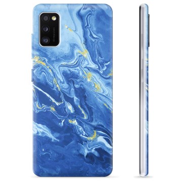 Samsung Galaxy A41 TPU-hoesje - Kleurrijk Marmer