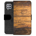 Samsung Galaxy A42 5G Premium Wallet Hoesje - Hout