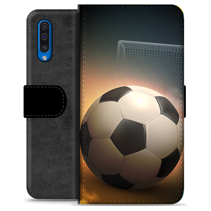 Roux Toestemming afbetalen Samsung Galaxy A50 Premium Portemonnee Hoesje - Voetbal