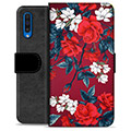 Samsung Galaxy A50 Premium Wallet Hoesje - Vintage Bloemen