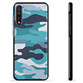 Samsung Galaxy A50 Beschermhoes - Blauw Camouflage