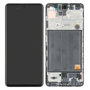 Samsung Galaxy A51 Voorzijde Cover & LCD Display GH82-21669A - Zwart