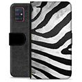 Samsung Galaxy A51 Premium Portemonnee Hoesje - Zebra