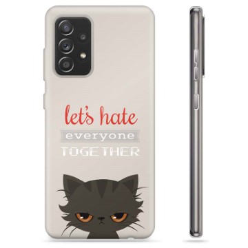 Samsung Galaxy A52 5G, Galaxy A52s TPU-hoesje - Angry Cat