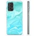 Samsung Galaxy A52 5G, Galaxy A52s TPU Hoesje - Blauw Marmer