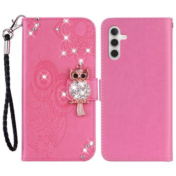 Samsung Galaxy A54 5G Uil Strass Portemonnee Hoesje
