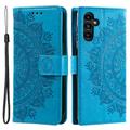 Samsung Galaxy A55 Mandala Series Portemonnee-hoesje - Blauw