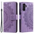 Samsung Galaxy A55 Mandala Series Portemonnee-hoesje - Paars