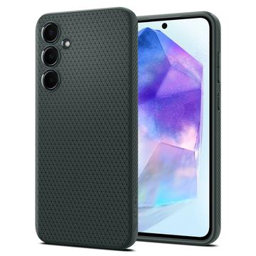 Samsung Galaxy A55 Spigen Liquid Air TPU Case - Donkergroen